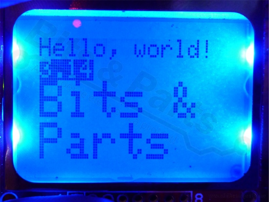 Display LCD Nokia 5110/3310 with blue backlight